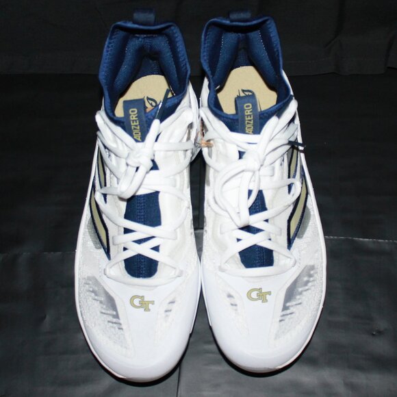 Adizero Afterburner Georgia Tech Metal Baseball Cleat Men's Size 7.5 RARE - Picture 2 of 10